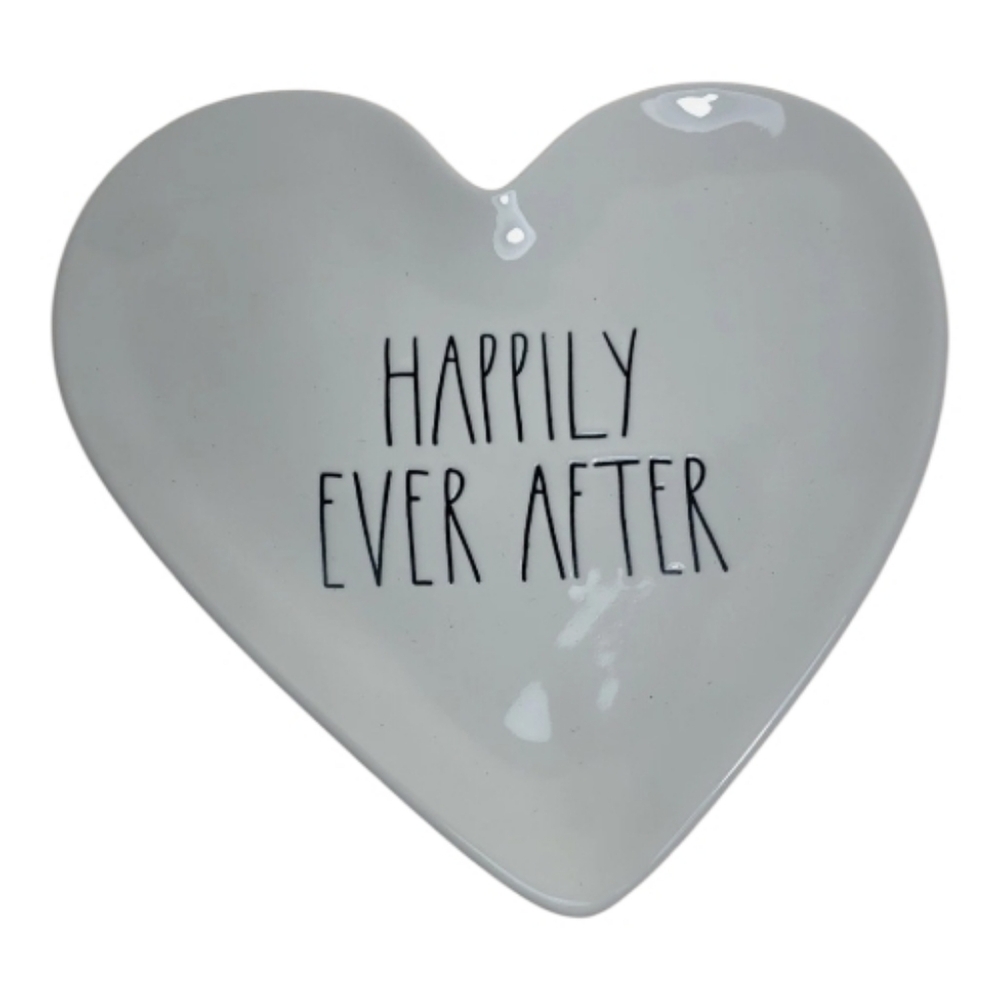Rae Dunn Heart Shaped Plate Happily Ever After